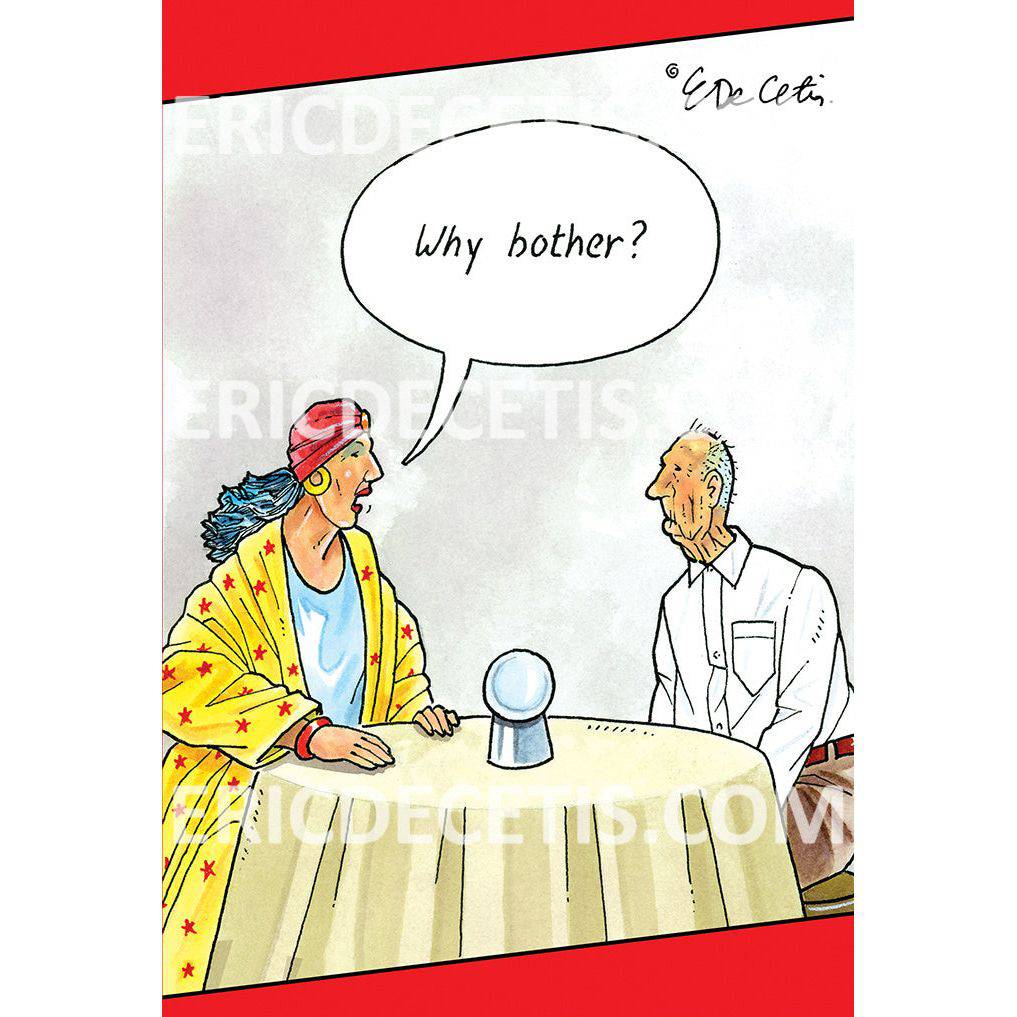 Eric Decetis birthday card from Pictura's Everyday Cards collection featuring humorous artwork with colorful illustrations.